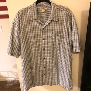 Perry Ellis 100% cotton men’s casual button down shirt